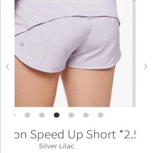Silver Lilac-Speed up shorts 2.5”